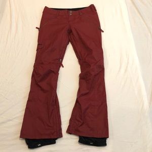 Burton Dry-ride Snowboarding Pants in Red